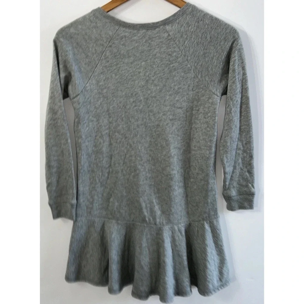 Girls Polo Ralph Lauren Polo Ice Skating Bear Fleece Sweatshirt Dress Med 8 10